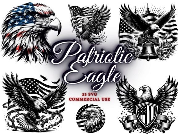 4th of July SVG - Patriotic Eagle SVG: Elevate Your Independence Day Designs