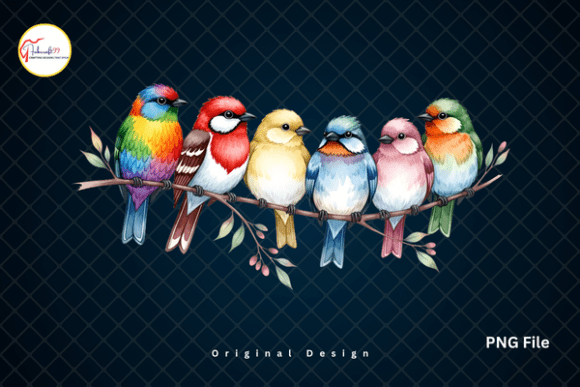 Colorful Spring Birds on a Branch PNG: A Guide to Quality Watercolor Clipart