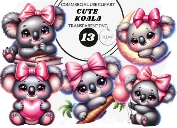 Cute Koala Clipart: Evaluating Its Fit for Modern Digital and Print Projects