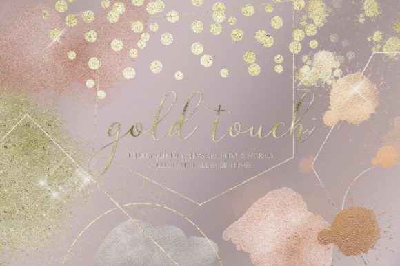 Elevate Your Creative Projects with Gold, Rose Gold, and Silver Textured Elements
