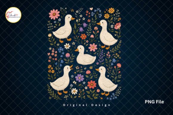 Embracing the Charm of Vintage Wildflower Cottagecore Duck Art in Modern Design