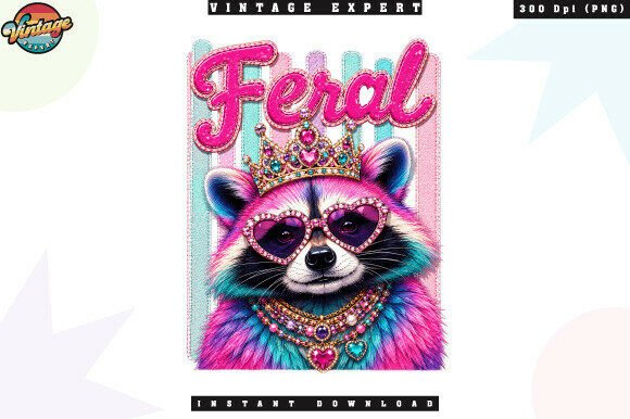 Feral Raccoon Princess Patchwork PNG: A Creator’s Guide to Quality and Usage