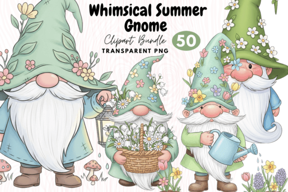 Integrating the Whimsical Summer Gnome Clipart Bundle into Your Creative Workflow
