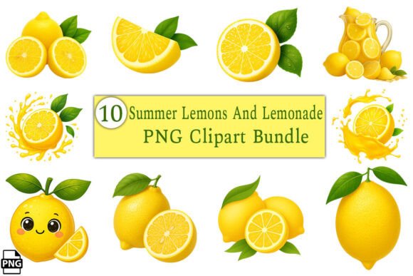 Maximizing Creative Potential with the Lemons and Lemonade PNG Clipart Bundle