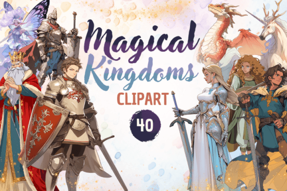 Strategic Visual Storytelling with Magical Kingdom Fantasy Heroes Clipart
