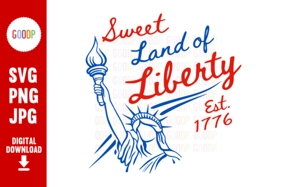 Sweet Land of Liberty 4th of July SVG: Strategic Design for Patriotic Branding