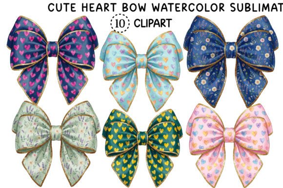 Unlocking Creative Potential with Cute Heart Bow Watercolor Sublimation Designs