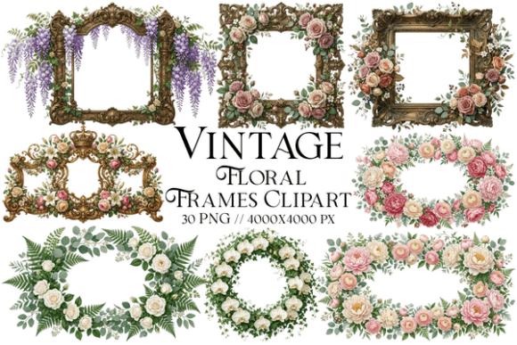 Unlocking Timeless Elegance: A Comprehensive Guide to Using Vintage Floral Frames Clipart in Modern Design