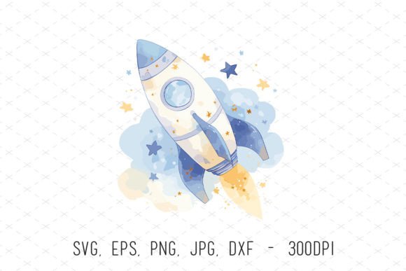 Why a Watercolor Rocket Baby Boy Shower Svg Is the Ultimate Creative Shortcut for Modern Designers